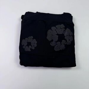 DENIM TEARS MONO BLACK HOODIE brand new